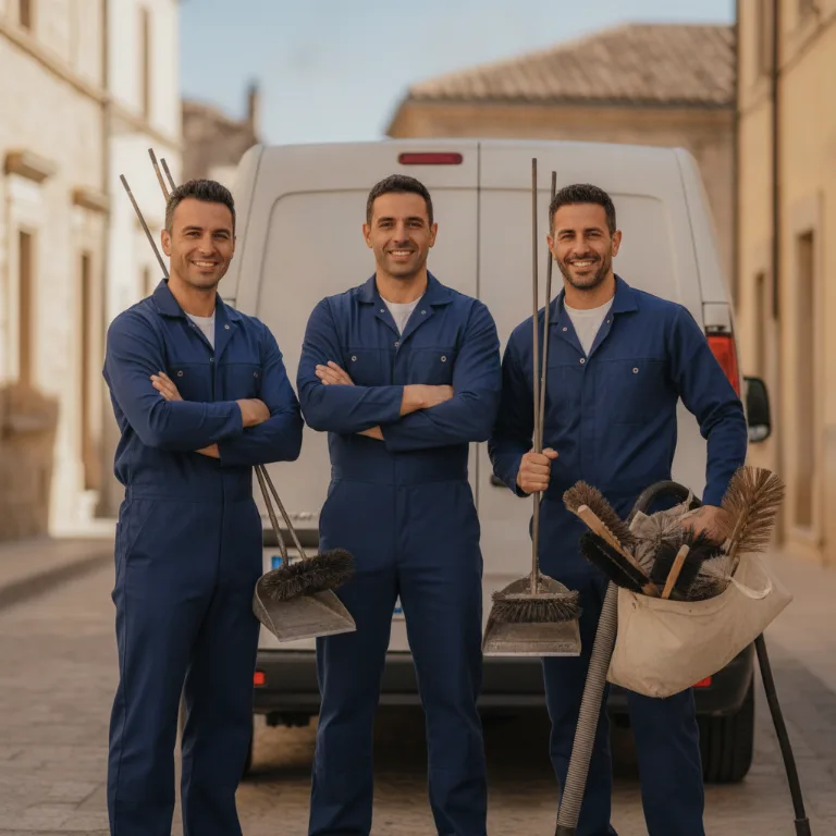 Spazzacamino team a Savona